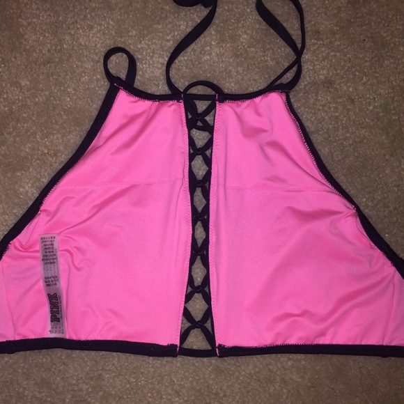 PINK VS size Medium, Black bathing suit top! - Picture 3 of 4